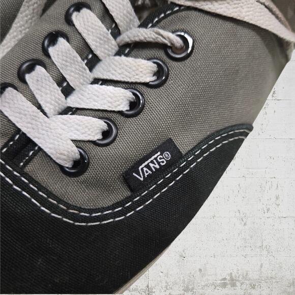 Vans Gray Black Color Block Canvas Low Top Lace Lifestyle Skater Sneakers Size 7 - Picture 11 of 12